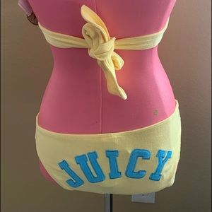Juicy couture yellow bathing suit